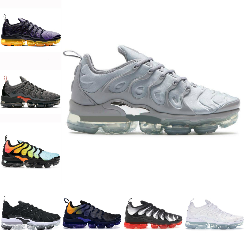 

Sale TN Plus Mens Running Shoes Cool Grey Triple Black White Red Tns Grape Airs Voltage Purple USA Lemon Lime True Trainers Sports Sneakers, T2041