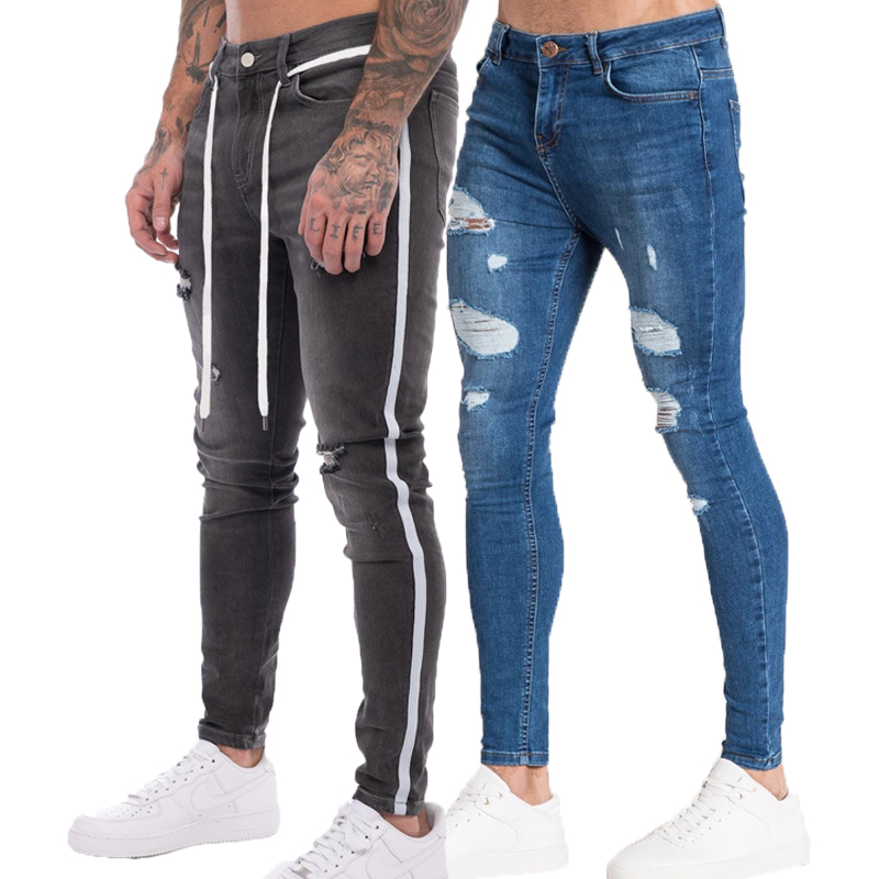2021 Men' Destroyed Hole Engraved Fitting Mark Elastic Clothing Brim Pants for Casual Man' Jeans 242h, Style5-dark blue
2021 Men' Destroyed Hole Engraved Fitting Mark Elastic Clothing Brim Pants for Casual Man' Jeans 242h, Style5-dark blue