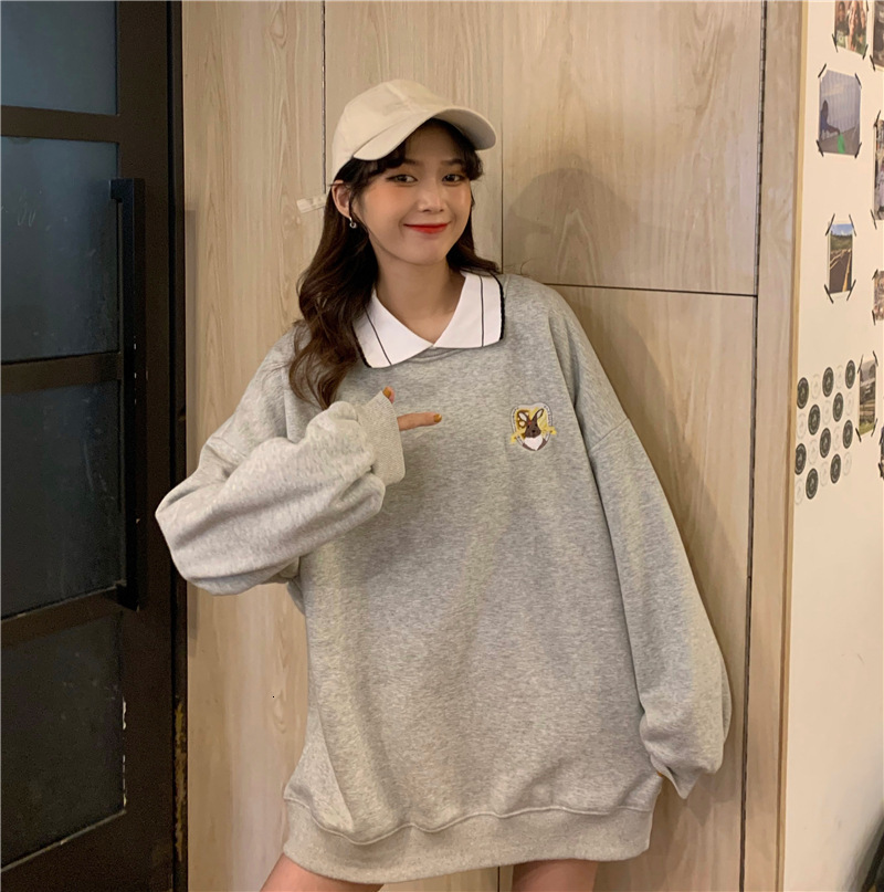 2021 New Spring Autumn Japanese Vintage Embroidered Lapel Polo Women Sweatshirt Gl4h, 01
2021 New Spring Autumn Japanese Vintage Embroidered Lapel Polo Women Sweatshirt Gl4h, 01