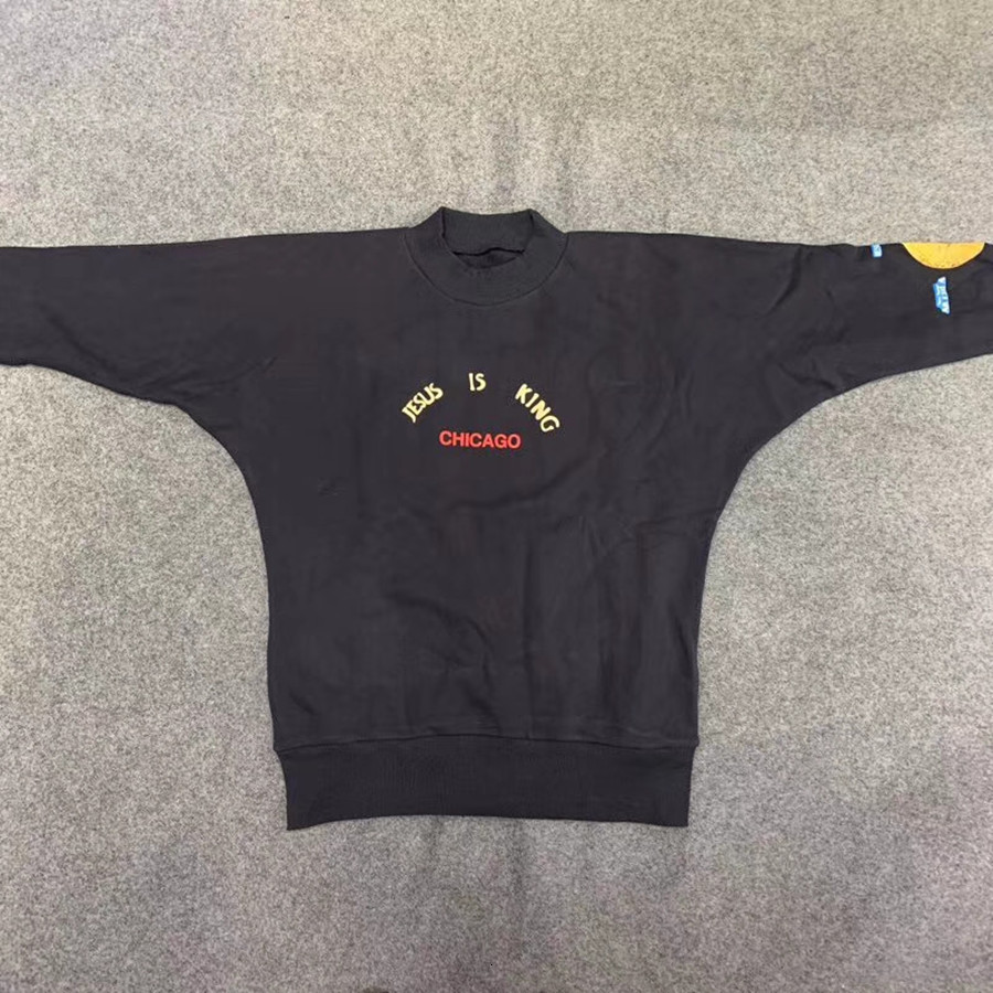 2021 New Kanye West Chicago Ouro Crewneck Camisolas Outono Inverno Melhor Qualidade Grosso Jesus Rei Pulver Com Capuz Cszq, Black
2021 New Kanye West Chicago Ouro Crewneck Camisolas Outono Inverno Melhor Qualidade Grosso Jesus Rei Pulver Com Capuz Cszq, Black