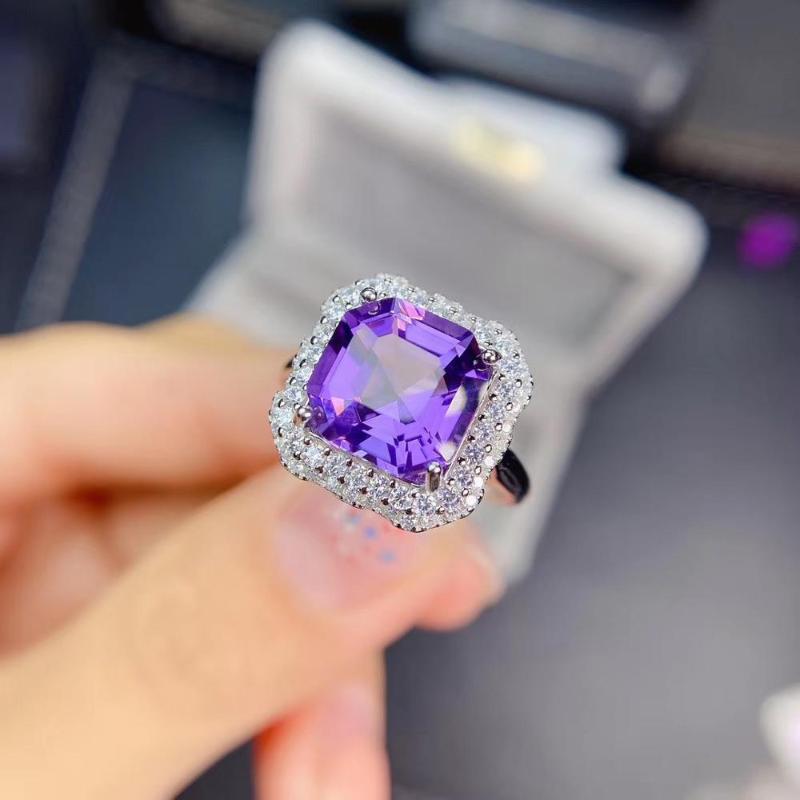 Cluster Rings Party Gift Super Good Color Natural And Real Amethyst 925 Sterling Silver Ring ,Wedding
Cluster Rings Party Gift Super Good Color Natural And Real Amethyst 925 Sterling Silver Ring ,Wedding