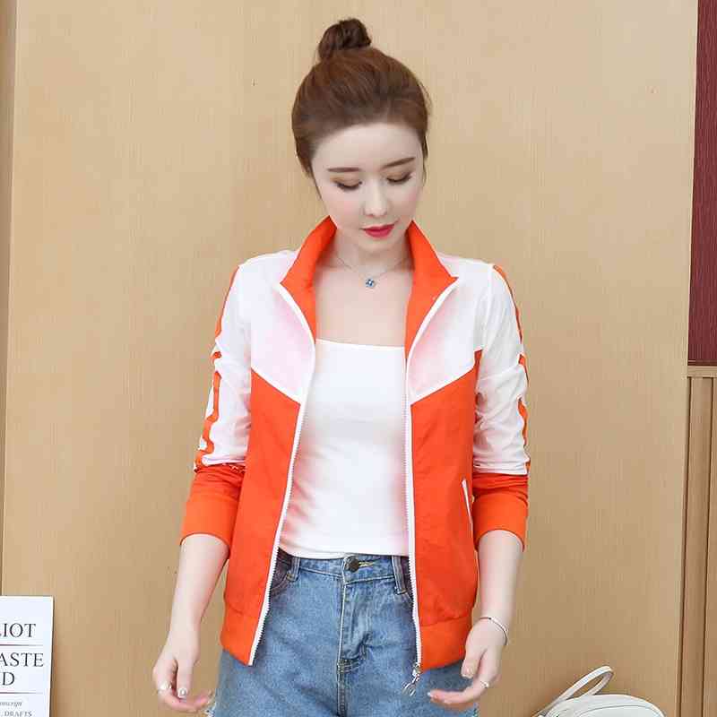 Women Jacket Summer Long Sleeve Patchwork Color Short Coat Woman Thin Zipper Casual Outwear Clothes 210602
Women Jacket Summer Long Sleeve Patchwork Color Short Coat Woman Thin Zipper Casual Outwear Clothes 210602