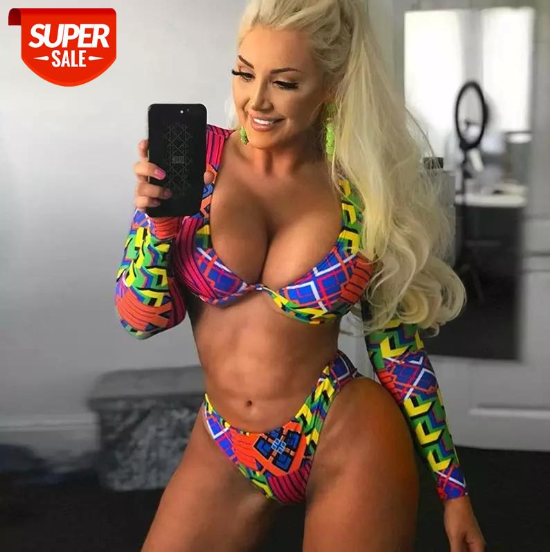 Sexy Bikini 2021 Female Swimsuit Women Printed Swimwear Two-piece V shape Wire Bikini Set Long Sleeve sun-proof Bathing Suit #0O6N, White;black
Sexy Bikini 2021 Female Swimsuit Women Printed Swimwear Two-piece V shape Wire Bikini Set Long Sleeve sun-proof Bathing Suit #0O6N, White;black