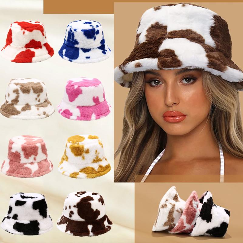 Wide Brim Hats Winter Cow Print Plush Bucket For Women Tourism Outdoor Warm Hat Soft Velvet Fisherman Cap Lady Fashion Panamas Present, Black
Wide Brim Hats Winter Cow Print Plush Bucket For Women Tourism Outdoor Warm Hat Soft Velvet Fisherman Cap Lady Fashion Panamas Present, Black