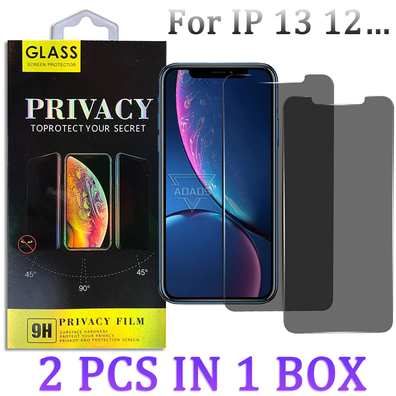 2 pack Privacy Anti-peeping anti-spy tempered Glass Protector For iphone 13 12 mini Pro max 11 XR XS 6 7 8 Plus Screen Retail Box
2 pack Privacy Anti-peeping anti-spy tempered Glass Protector For iphone 13 12 mini Pro max 11 XR XS 6 7 8 Plus Screen Retail Box