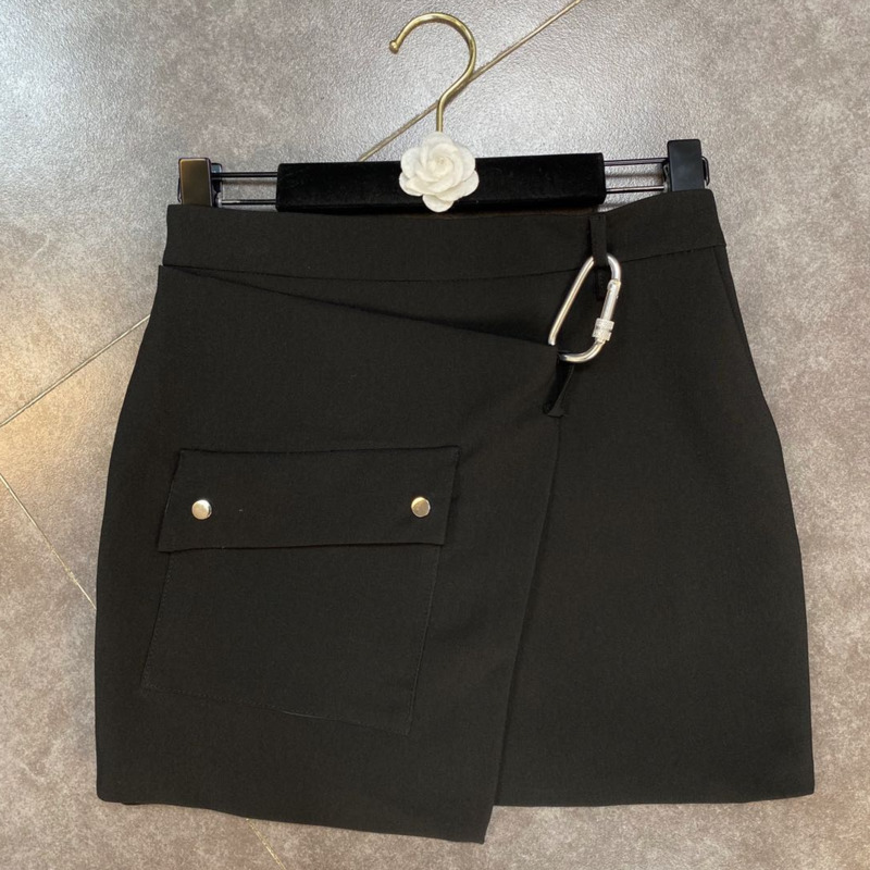 Spring Summer Fashion Casual Stitching Cloth Pocket High Waist Solid Color Slim Skirt Women SJ979 210525, Black
Spring Summer Fashion Casual Stitching Cloth Pocket High Waist Solid Color Slim Skirt Women SJ979 210525, Black