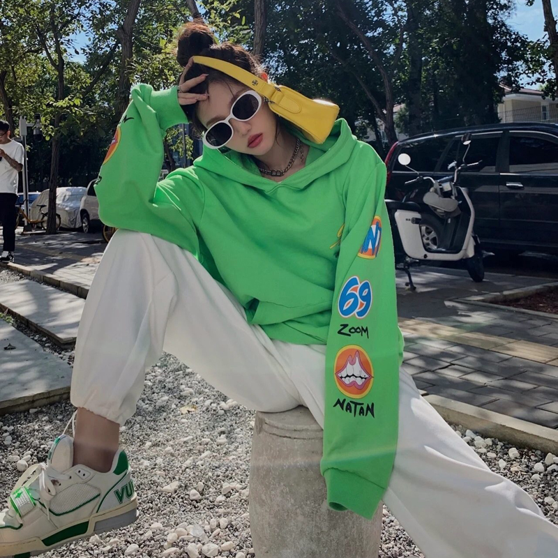 21fw winter autumn America Fashion cartoon print Hoodie Green High quality street Hooded Sweatshirt
21fw winter autumn America Fashion cartoon print Hoodie Green High quality street Hooded Sweatshirt