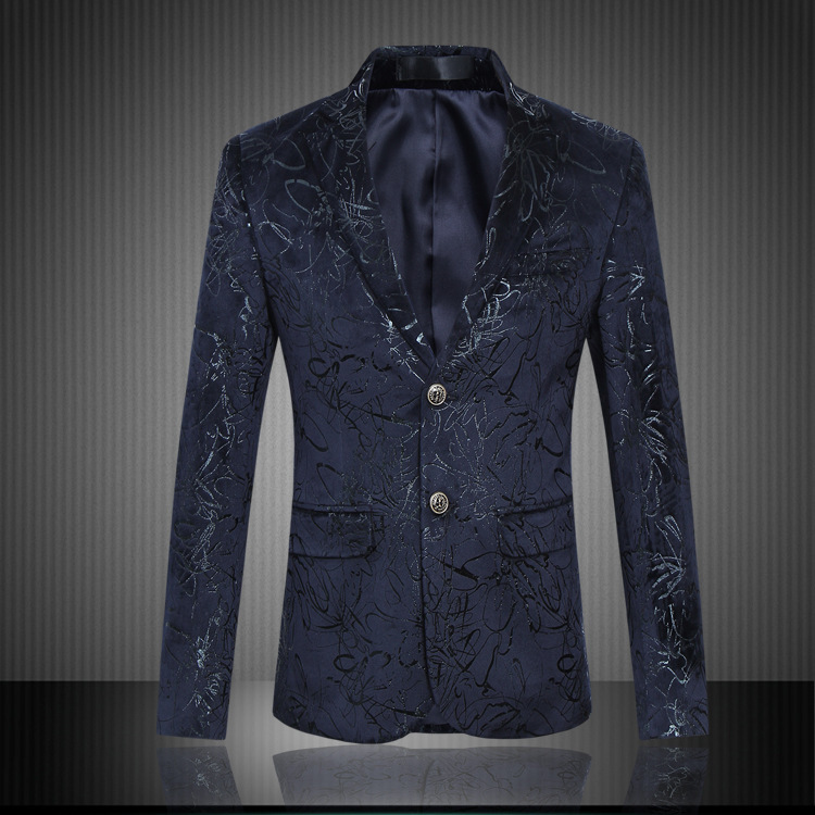 Floral Casual Slim Blazers Fashion Party Single Breasted Men Suit Jacket Plus Size M-6XL High Quality, Navy
Floral Casual Slim Blazers Fashion Party Single Breasted Men Suit Jacket Plus Size M-6XL High Quality, Navy