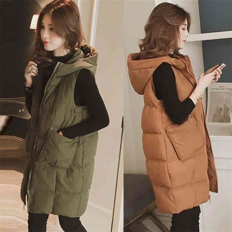 Autumn Winter Vest Women chalecos para mujer Plus Size Waistcoat Gilet Jacket Coat Fashion Outwear Tops chaleco 210819