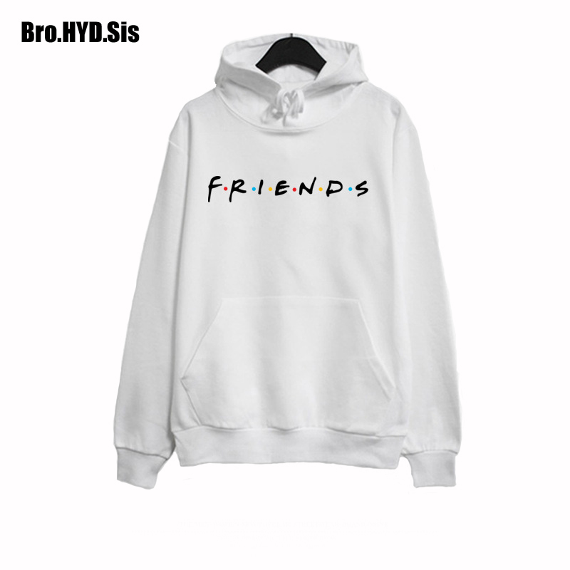 Spring Friends Letter Print Hoodies Women Sweatshirts Harajuku Hooded Sweats Long Sleeve Women's Clothing Teens Girls 201211