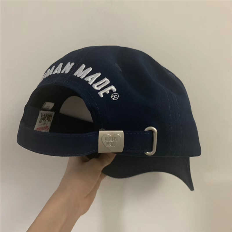Embroidery HUMAN MADE Hat Caps Men Women Top version Baseball Cap Skateboard HUMAN MADE Caps Q0911