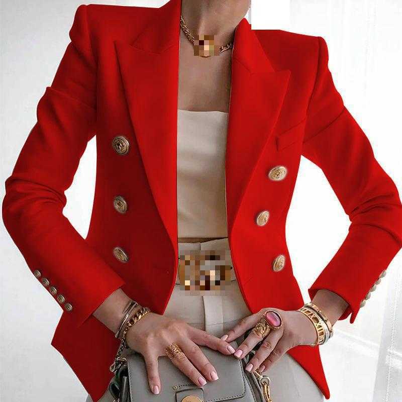 Women Blazer Temperament Ladies White Coat Long Sleeve Short Women's Slim Suit Jacket Fashion 210524
