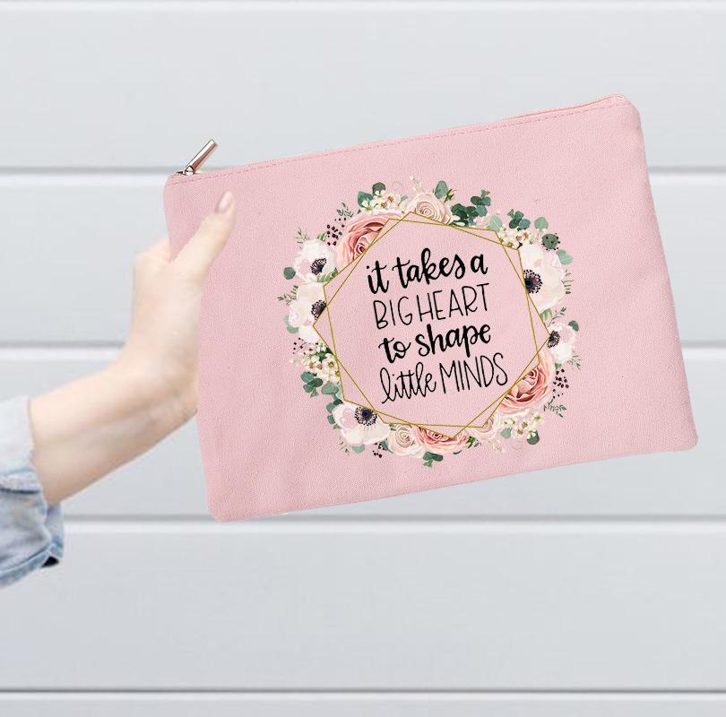 Cosmetic Bags & Cases It Takes A Big Heart To Shape Little Minds Makeup Bag Women Case Travel Toiletries Organizer Pencil Teacher Gifts, W01337-tbpk-d
Cosmetic Bags & Cases It Takes A Big Heart To Shape Little Minds Makeup Bag Women Case Travel Toiletries Organizer Pencil Teacher Gifts, W01337-tbpk-d