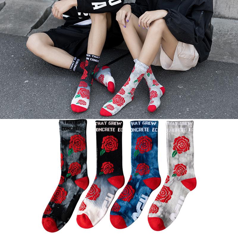 Men's Socks Men And Women Rose Tie-dye Terry Ins Street Personality Couple European American Trend Skateboard, Black
Men's Socks Men And Women Rose Tie-dye Terry Ins Street Personality Couple European American Trend Skateboard, Black