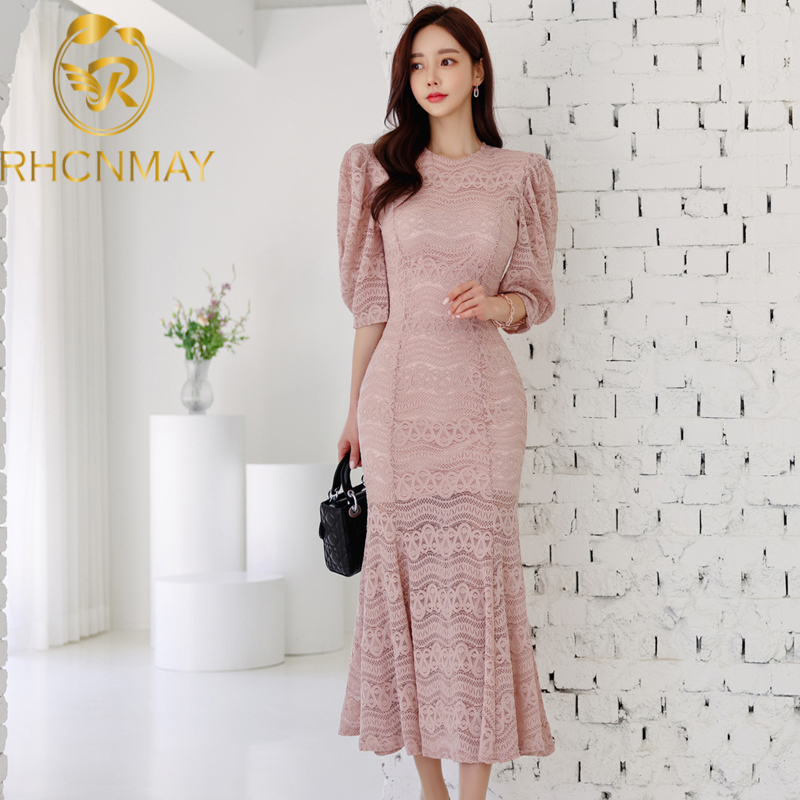 new 2021 summer elegant hollow out pink lace long formal party dress half sleeve o neck slim trumpet mermaid dressswimwear bathing suits swi, Black;gray
new 2021 summer elegant hollow out pink lace long formal party dress half sleeve o neck slim trumpet mermaid dressswimwear bathing suits swi, Black;gray
