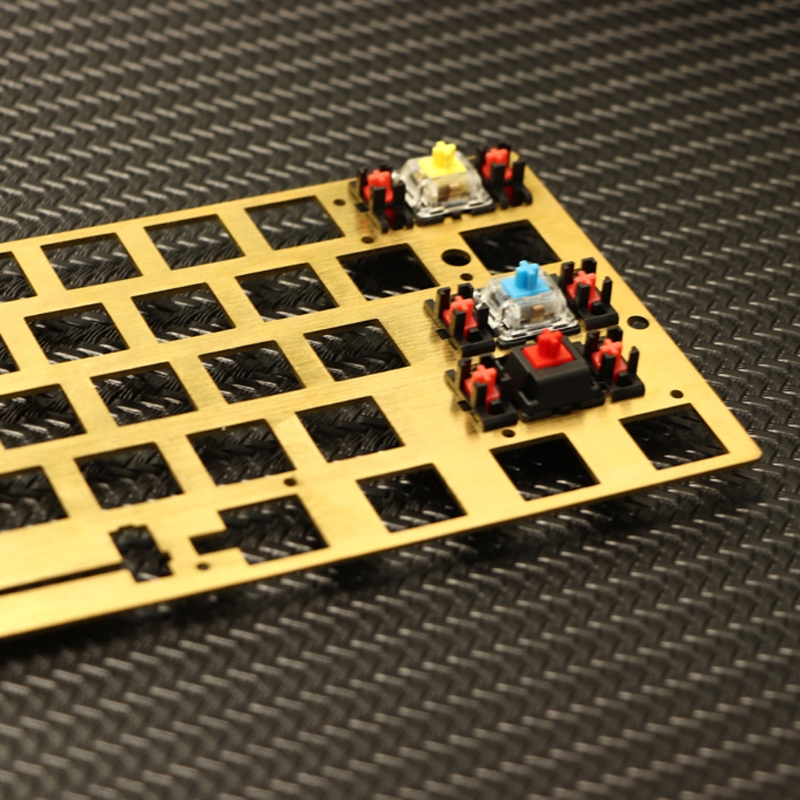 60% Brass Drawing Concurrence Positioning Plate GH60 GK61 PCB Plate Keyboard 667C