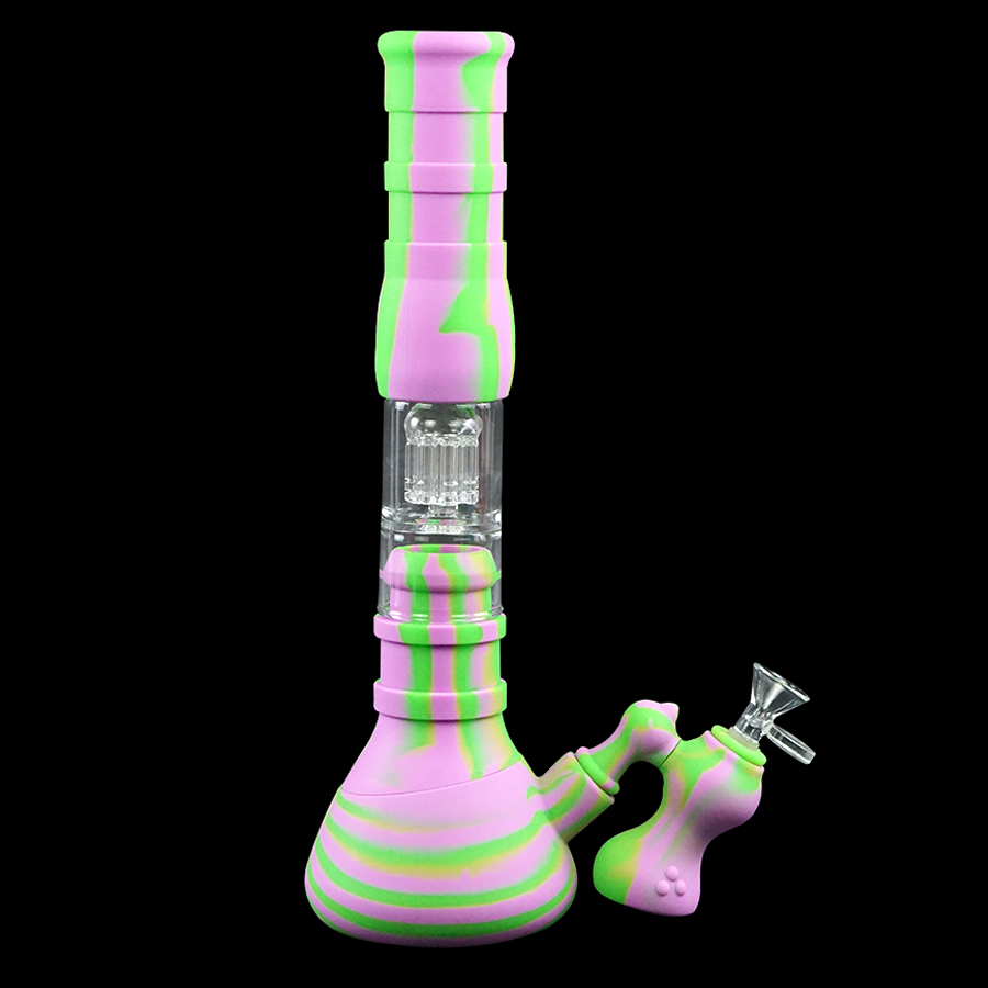 silicone water pipe beaker bongs oil dab rig with glass filter bowl for smoke unbreakable threelayer filtration portable
silicone water pipe beaker bongs oil dab rig with glass filter bowl for smoke unbreakable threelayer filtration portable