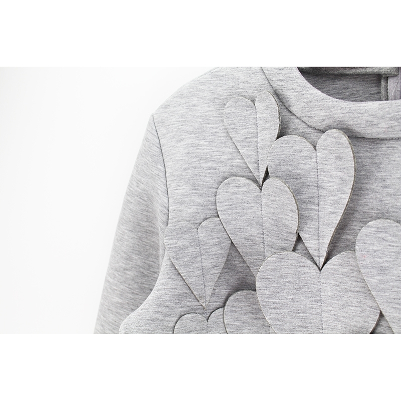 Woman Hoody feminine Hoodie women's sweatshirt ropa mujer sudadera mujer Appliques long sleeve back zipper O neck female tops T200407