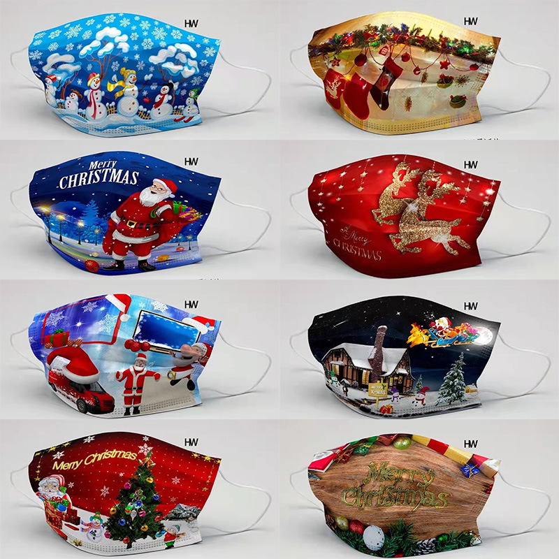 christmas disposable face masks print decorate for men women xmas tree 3 layers nonwoven facemask anti-dust mouth cover party mask 
christmas disposable face masks print decorate for men women xmas tree 3 layers nonwoven facemask anti-dust mouth cover party mask