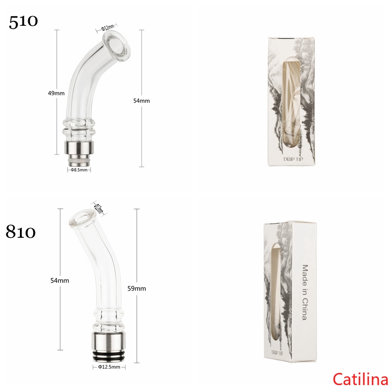 2Styles Pyrex Glass 810 510 Vape Long Clear Stainless Steel SS Drip Tip Wide Bore Mouthpiece For for 510 810 Thread Tank Atomizer Vapor
2Styles Pyrex Glass 810 510 Vape Long Clear Stainless Steel SS Drip Tip Wide Bore Mouthpiece For for 510 810 Thread Tank Atomizer Vapor