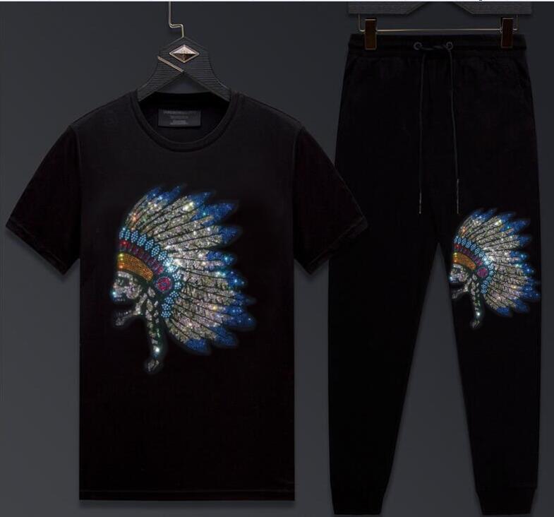 2021 New Clothing Men's Fashion Tracksuit Casual Sportsuit Short Sleeve Sportswear Rhinestones Men Set 0aef, Blue
2021 New Clothing Men's Fashion Tracksuit Casual Sportsuit Short Sleeve Sportswear Rhinestones Men Set 0aef, Blue