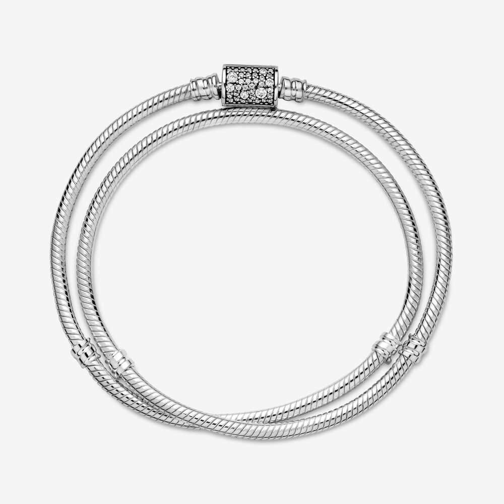 2021 New Double Circle Snake Bone Bracelet Sterling Silver Pandora 925 Original Charm DIY Handmade Beaded Women's Jewelry G0916, Black
2021 New Double Circle Snake Bone Bracelet Sterling Silver Pandora 925 Original Charm DIY Handmade Beaded Women's Jewelry G0916, Black