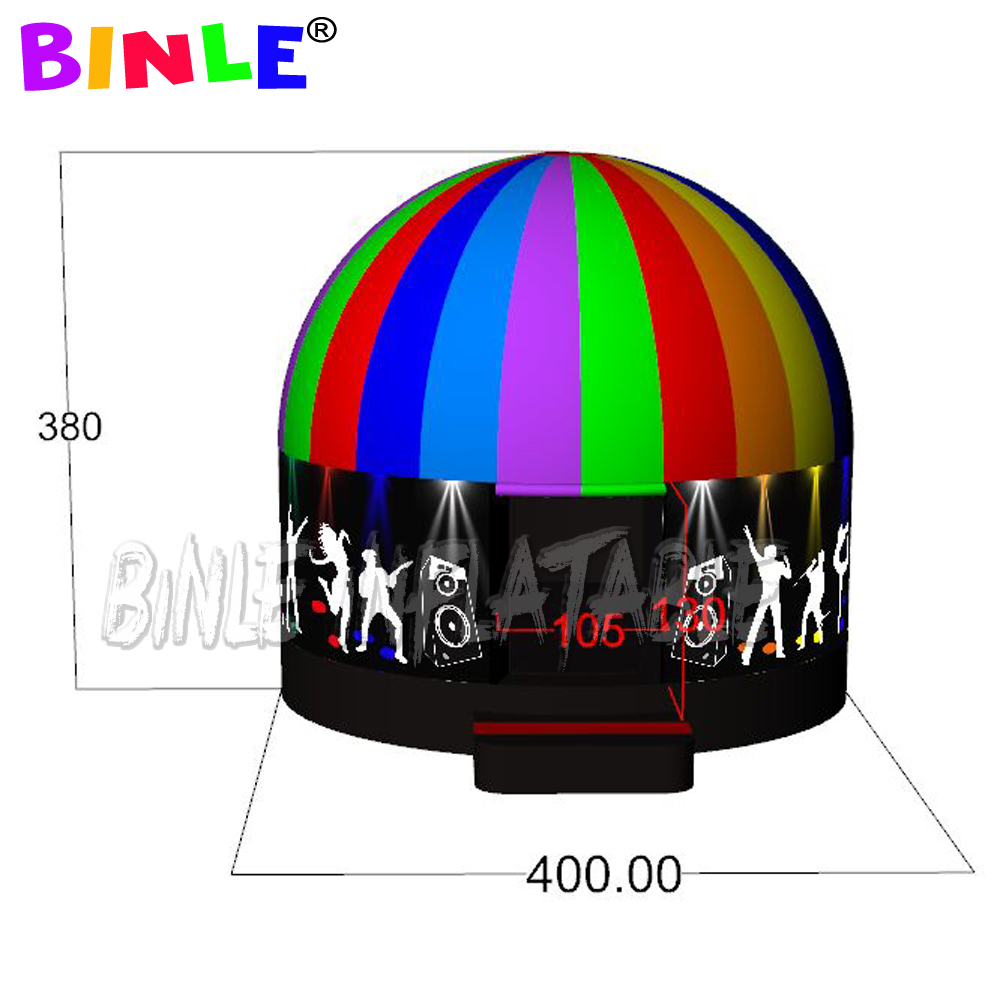 New Inflatable Disco Bouncer Music Discos House Castle dance dome tent for sale