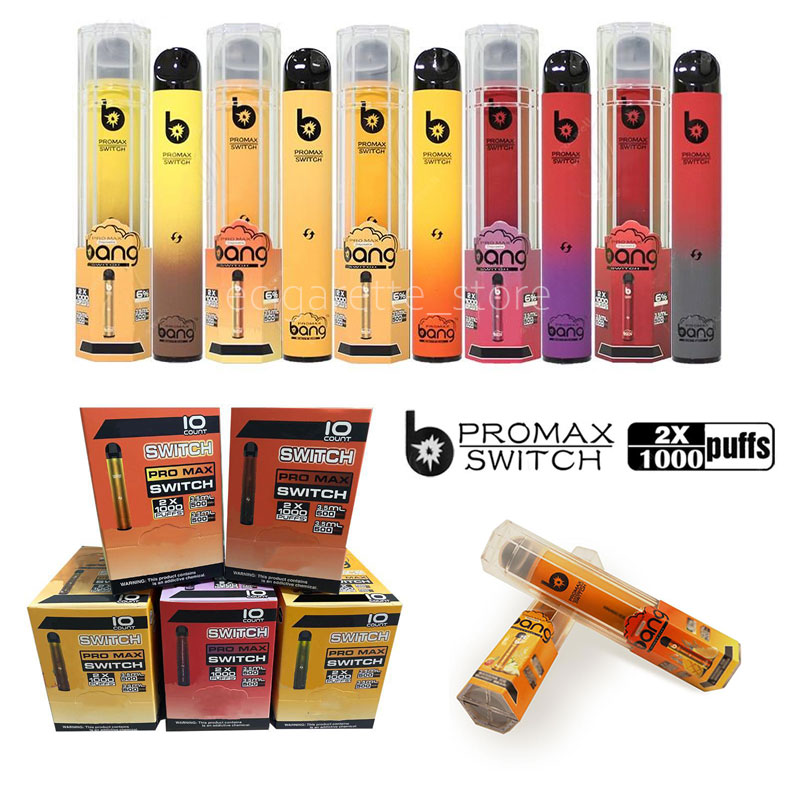 Bang Pro Max Switch 2 IN 1 Disaposable cigarettes Vape Pen Price 2000 Puffs 7ml 5% Capacity Free 1000mah Battery 10 color Deliveried 3-7days
Bang Pro Max Switch 2 IN 1 Disaposable cigarettes Vape Pen Price 2000 Puffs 7ml 5% Capacity Free 1000mah Battery 10 color Deliveried 3-7days
