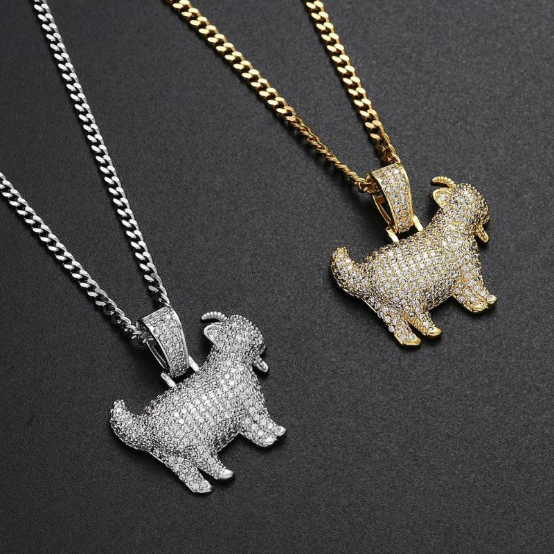 Pendant Necklaces Shiny Trendy Goat Animal Necklace Charms For Men Women Gold Silver Color Cubic Zircon Hip Hop Jewelry Year Gifts
Pendant Necklaces Shiny Trendy Goat Animal Necklace Charms For Men Women Gold Silver Color Cubic Zircon Hip Hop Jewelry Year Gifts