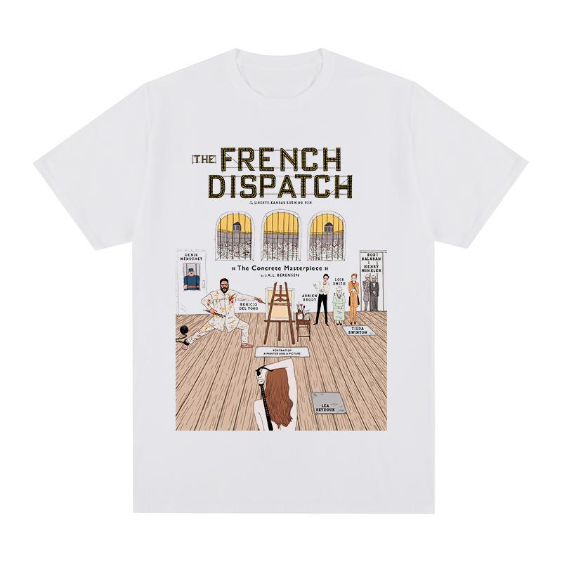 Men's T-Shirts French Dispatch T-shirt Wes Anderson Timothee Chalamet Cotton Men T Shirt TEE TSHIRT Womens Tops Novelty Design, White;black
Men's T-Shirts French Dispatch T-shirt Wes Anderson Timothee Chalamet Cotton Men T Shirt TEE TSHIRT Womens Tops Novelty Design, White;black