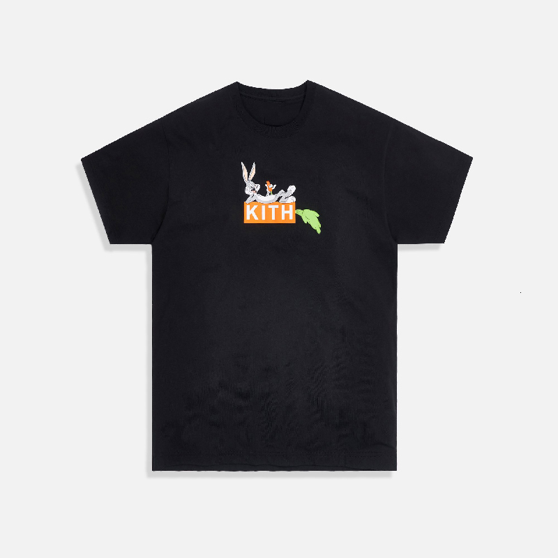 VV kiss x Looney Tunes carrot cartoon Crazy Rabbit eat radish high street fashion brand T-shirt, Black;gray
VV kiss x Looney Tunes carrot cartoon Crazy Rabbit eat radish high street fashion brand T-shirt, Black;gray