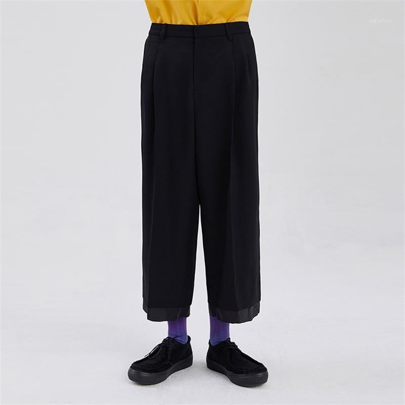 Men' Pants Casual Wide Leg Fashion Trend Personalized Double-Layer Trouser Mouth Black Classic Versatile Loose Straight Pan
Men' Pants Casual Wide Leg Fashion Trend Personalized Double-Layer Trouser Mouth Black Classic Versatile Loose Straight Pan