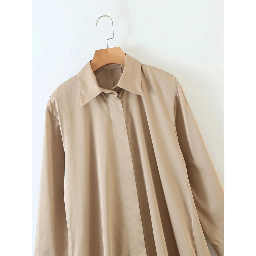 Women Dress Shirt-style Long Sleeves Plus Size Oversize Long Dress elegant Femme Robe Ropa Mujer Vestidos 210709