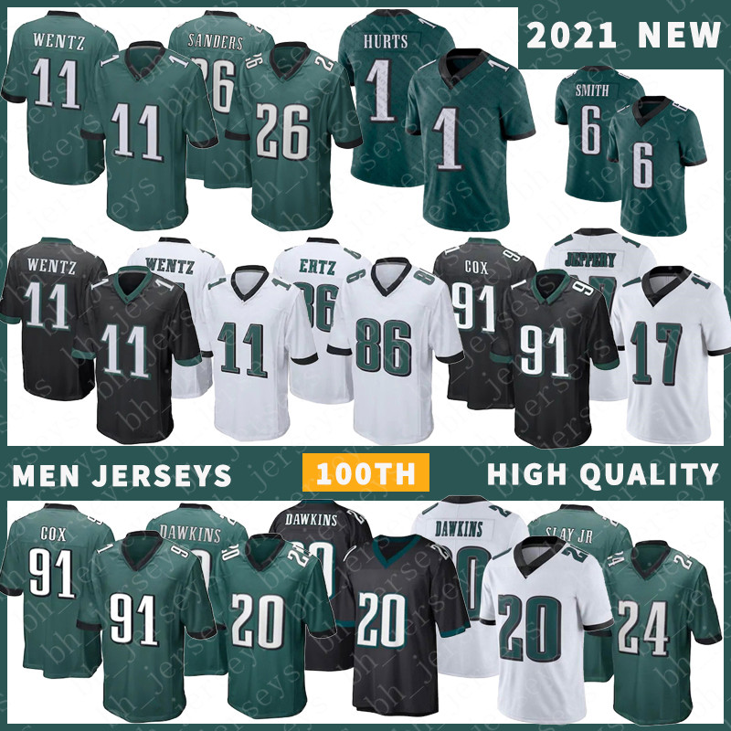 1 Jalen Hurts 2 Football Jersey 11 Wentz 86 Zach Ertz 26 Miles Sanders 91 Fletcher Cox 17 Alshon Jeffery 20 Brian Dawkins 24 Darius Slay Jr High quality Stitched jerseys, Shown
1 Jalen Hurts 2 Football Jersey 11 Wentz 86 Zach Ertz 26 Miles Sanders 91 Fletcher Cox 17 Alshon Jeffery 20 Brian Dawkins 24 Darius Slay Jr High quality Stitched jerseys, Shown