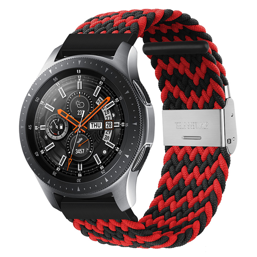 20mm 22mm Braided Nylon Loop Strap for Samsung Galaxy watch 3 46mm 42mm active 2 40mm 44mm Gear S3 bracelet Huawei GT2 Pro Band free shipping