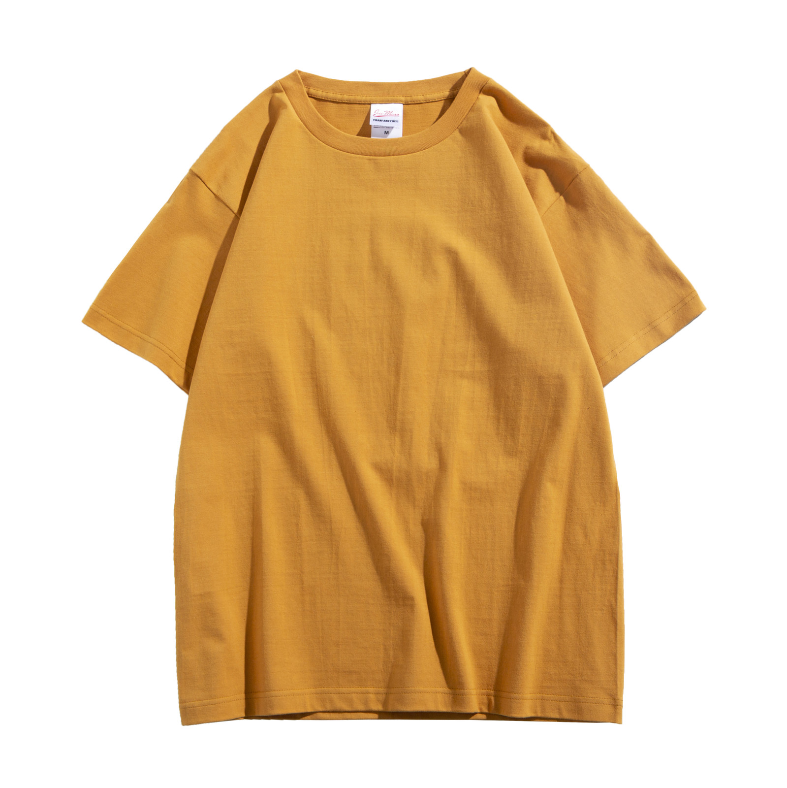 summer fashion work T- shirt men plus size cotton short for men 210225