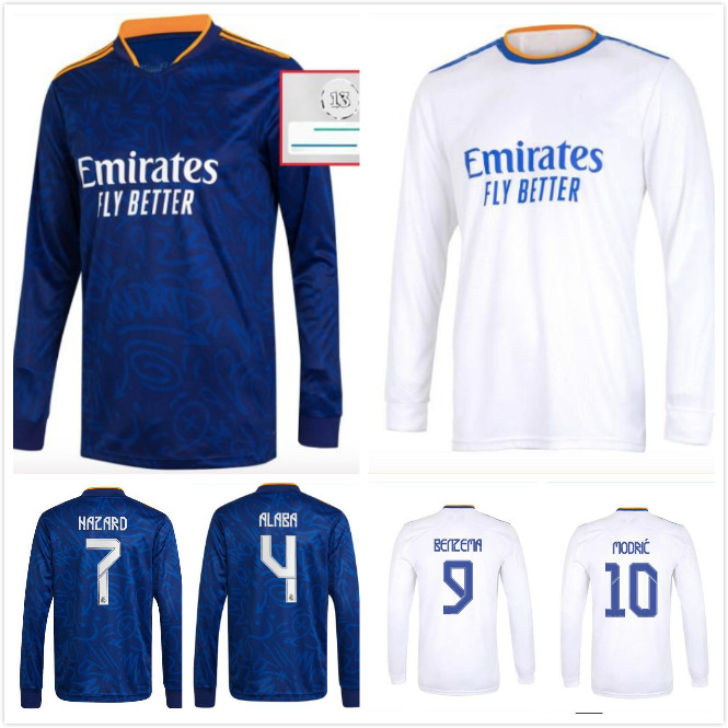 long sleeve 21 22 Real Madrid Hazard soccer jersey 2021 2022 BENZEMA SERGIO RAMOS KROOS football shirt maillot
long sleeve 21 22 Real Madrid Hazard soccer jersey 2021 2022 BENZEMA SERGIO RAMOS KROOS football shirt maillot