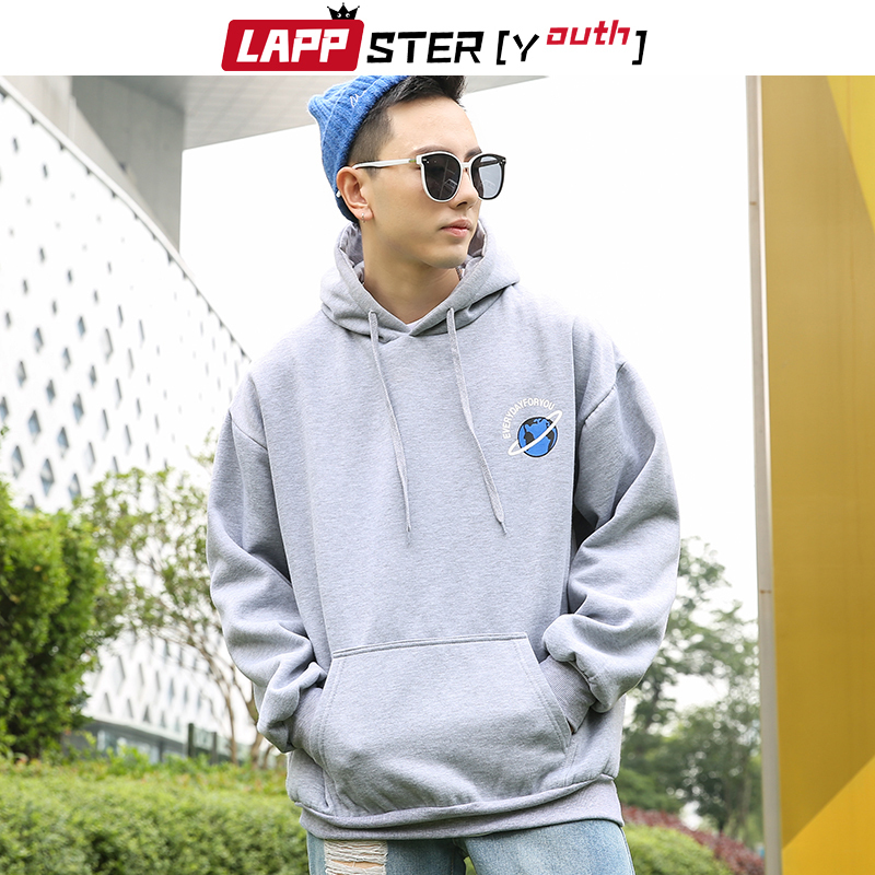 LAPPSTERYouth Men Patchwork Streetwear Hoodies Autumn Pullover Man Harajuku Sweatshirts Oversized Yellow Hoodies Plus Size 201020