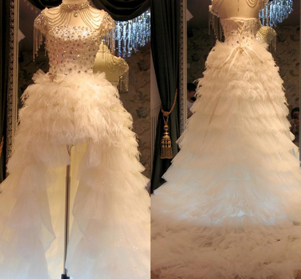 2021 New Bestidos De Novia Luxury Neck Rhinestone Crystal Feathers High Low African Wedding Tiered Weding Gowns 4xsp, White
2021 New Bestidos De Novia Luxury Neck Rhinestone Crystal Feathers High Low African Wedding Tiered Weding Gowns 4xsp, White