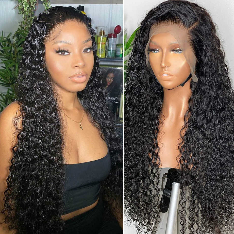 Brazilian Water Curly 13x4 Lace Front Human Hair Wigs 26 28 30Inch Deep Wave Long Frontal Wig for Black Women, Natural color
Brazilian Water Curly 13x4 Lace Front Human Hair Wigs 26 28 30Inch Deep Wave Long Frontal Wig for Black Women, Natural color