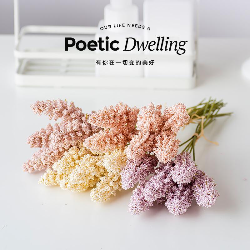 3D simulation wheat ear small fresh simulation bouquet silk flower plastic flower dried flowers arrangement material photography, White
3D simulation wheat ear small fresh simulation bouquet silk flower plastic flower dried flowers arrangement material photography, White