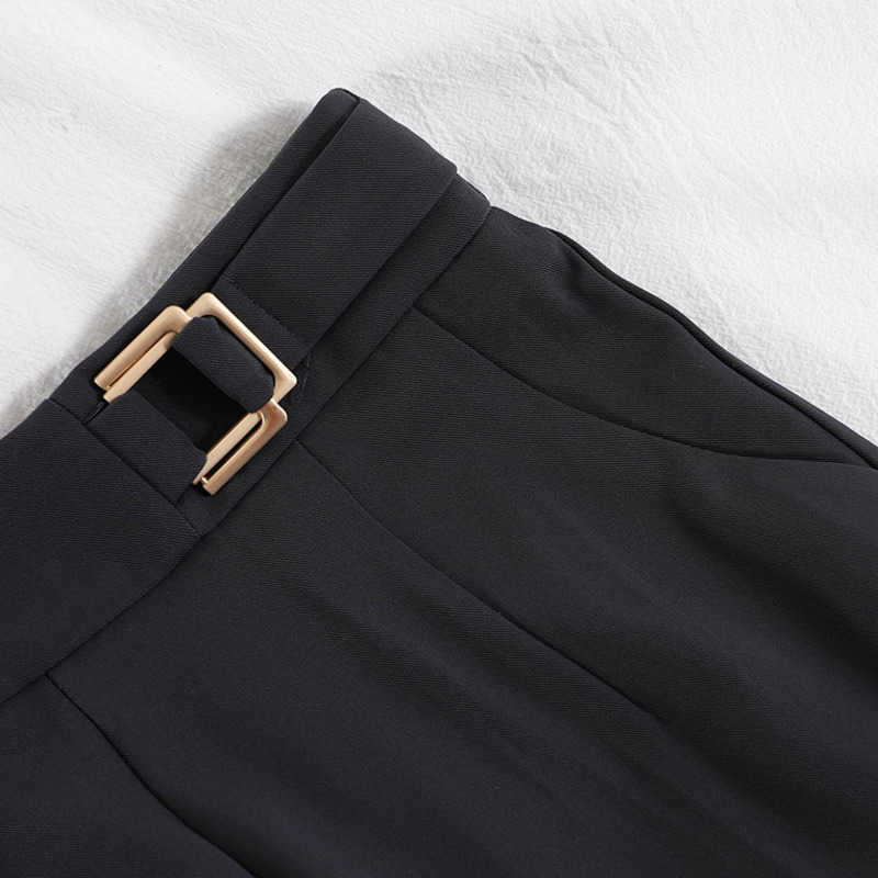 DEAT Lady Spring Autumn Arrivals Solid Color Loose High Waist Temperament Fashion Women Harem Pants MZ979 210709