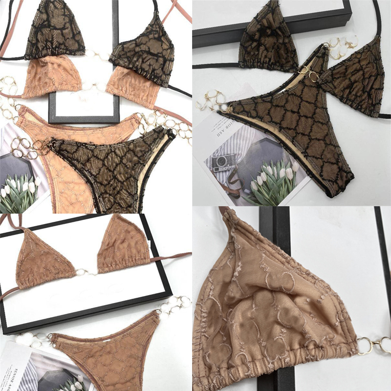 Luxury Embroidery Bikini Set Letters Metal Chain Beachwears Women Split Bikini High Waist Thong Swimsuits 2 Piece Set
Luxury Embroidery Bikini Set Letters Metal Chain Beachwears Women Split Bikini High Waist Thong Swimsuits 2 Piece Set