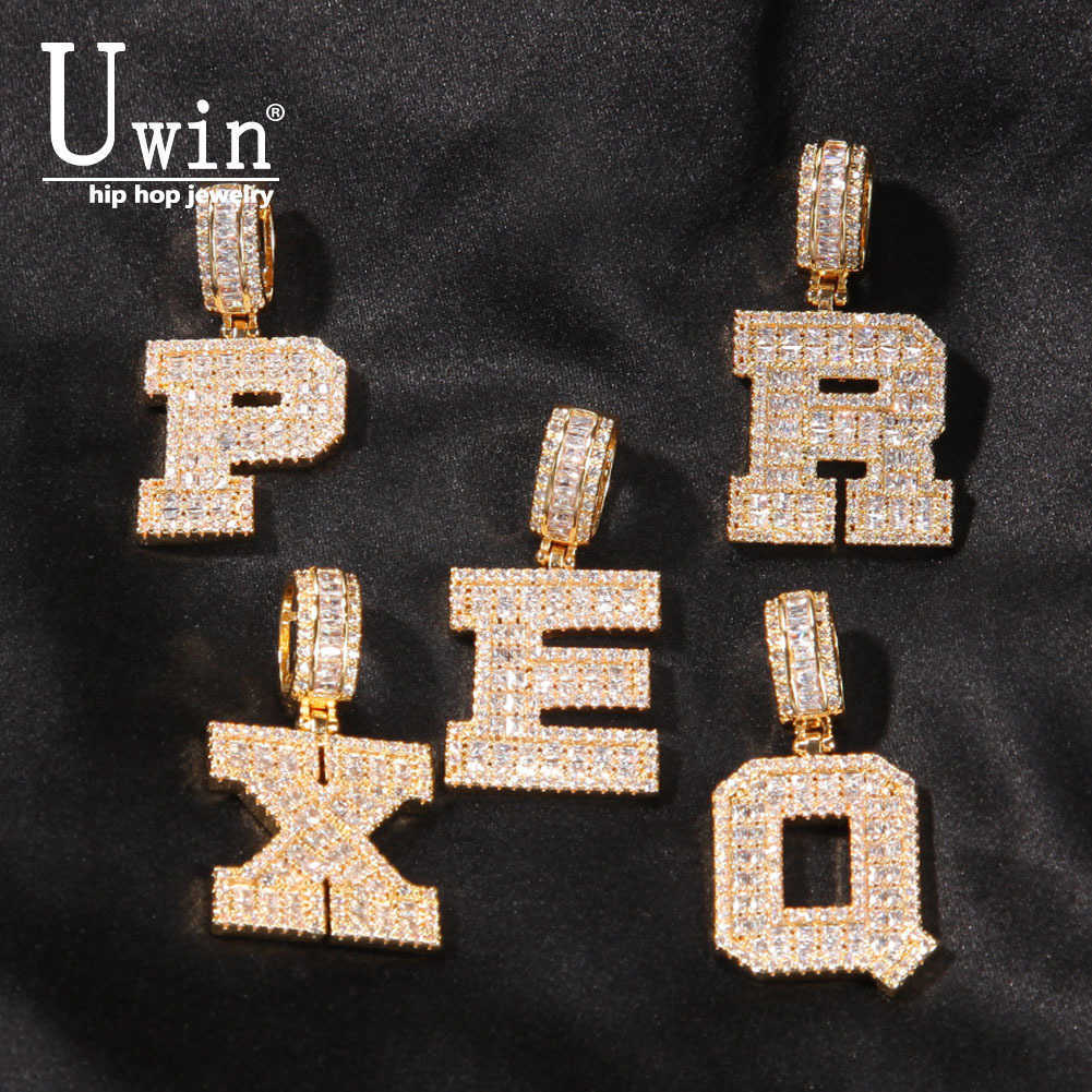UWIN Baguette Letters With Tennis Chain Cubic Zirconia Intial Name Necklace Jewelry Charm Hip Hop Necklaces Drop Shipping X0707
UWIN Baguette Letters With Tennis Chain Cubic Zirconia Intial Name Necklace Jewelry Charm Hip Hop Necklaces Drop Shipping X0707