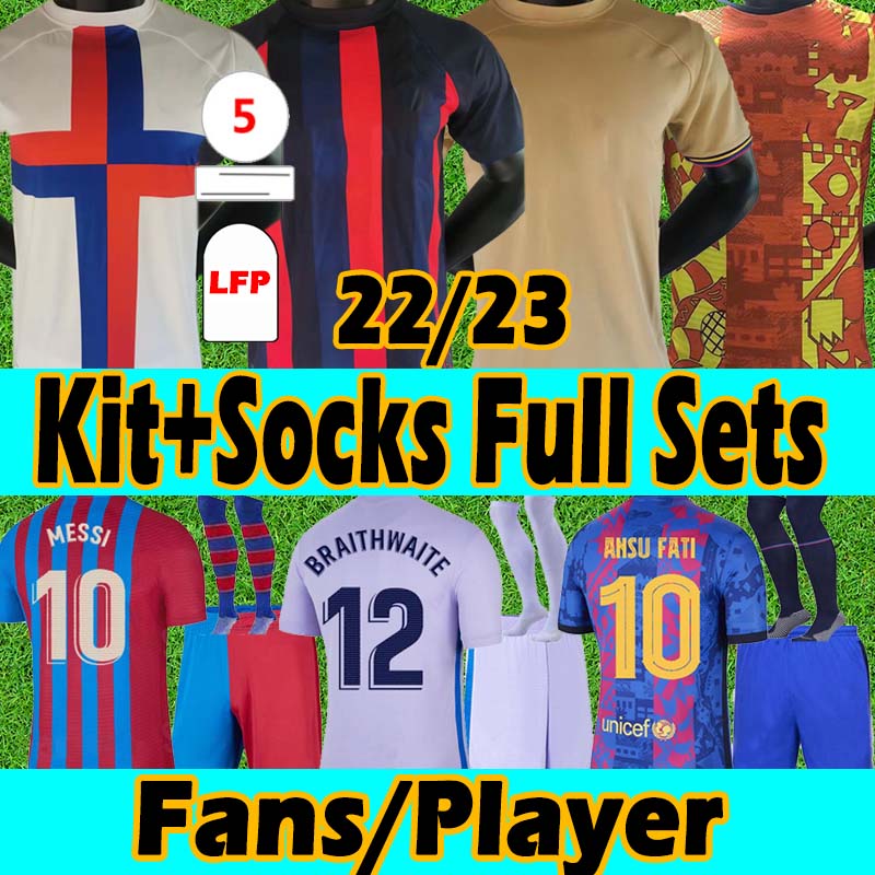 22/23 Barca Jerseys KUN AGUERO 21/22 Adult+Kids Kits+Socks full Sets 2021 2022 Fans Player version soccer jersey MESSI GRIEZMANN COUTINIHO Training football shirt, 22 23 new
22/23 Barca Jerseys KUN AGUERO 21/22 Adult+Kids Kits+Socks full Sets 2021 2022 Fans Player version soccer jersey MESSI GRIEZMANN COUTINIHO Training football shirt, 22 23 new