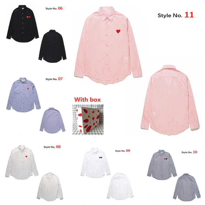 20-20 High-quality Men's Casual Shirts with love pattern couple striped embroidery blouses for men and women of the same style, White;black
20-20 High-quality Men's Casual Shirts with love pattern couple striped embroidery blouses for men and women of the same style, White;black