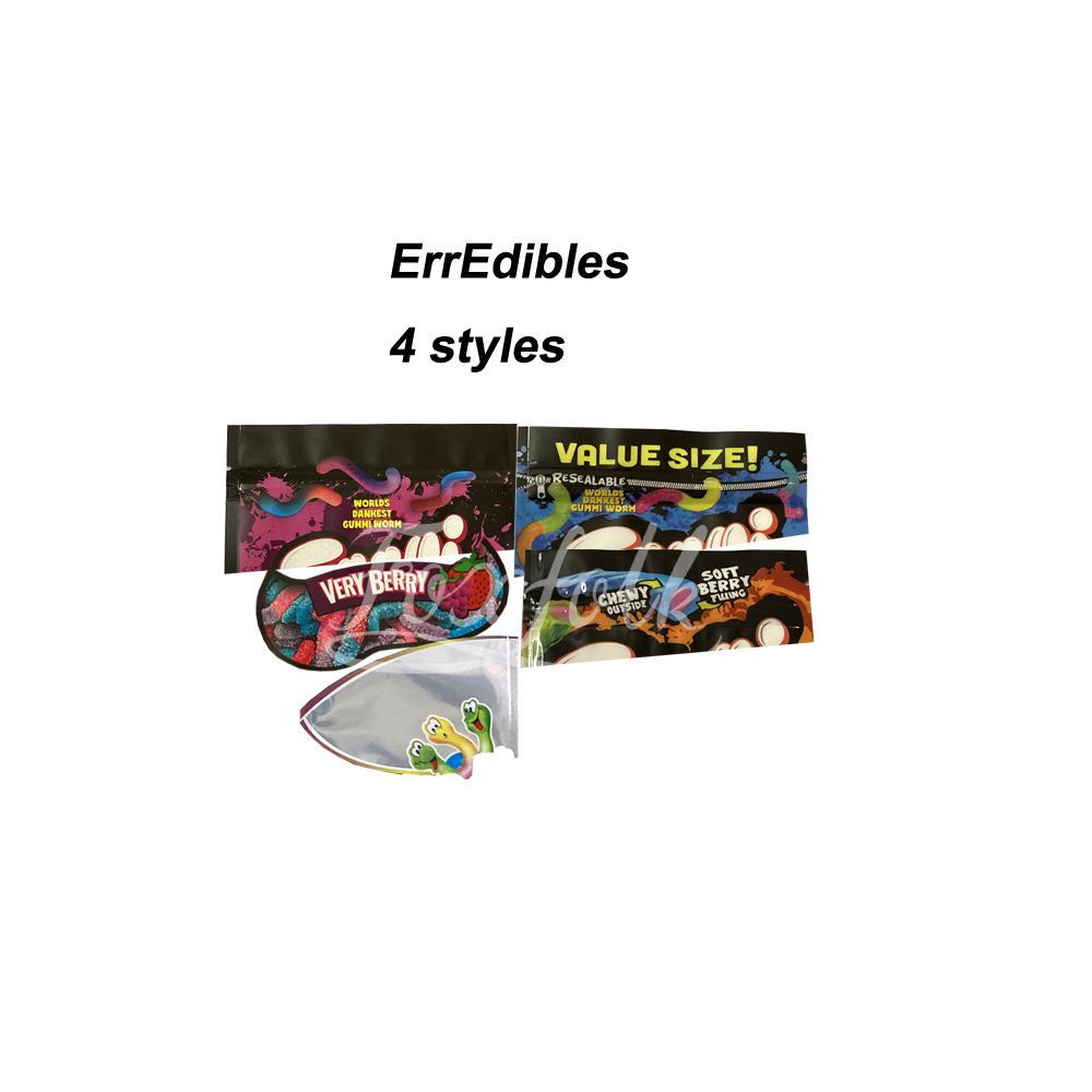 420 E edibles packaging mylar bags for gummi Sour brite crawlers Sou terp Very berry Twist clow worms gum edible bag wonk ank packed
420 E edibles packaging mylar bags for gummi Sour brite crawlers Sou terp Very berry Twist clow worms gum edible bag wonk ank packed