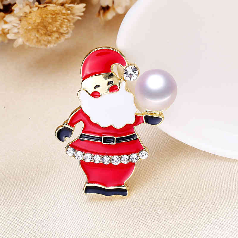 Brooch Diy Accessories Gift Pearl Korean Version Thick Gold-plated Creative Shawl Buckle Semi-finished Product