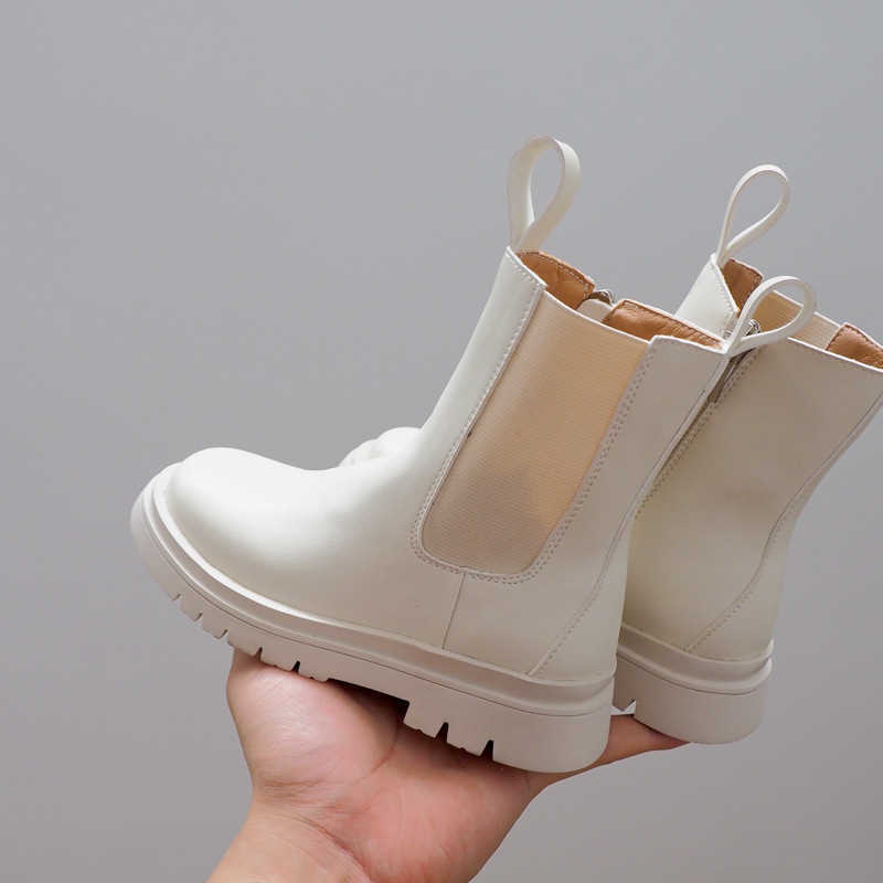 Children Chelsea Boots Kids Girls Martin Casual Autumn Winter PU Leather School Boy Shoes Fashion In Snow 2021 NEW Y0909, Beige crystal velvet 
Children Chelsea Boots Kids Girls Martin Casual Autumn Winter PU Leather School Boy Shoes Fashion In Snow 2021 NEW Y0909, Beige crystal velvet