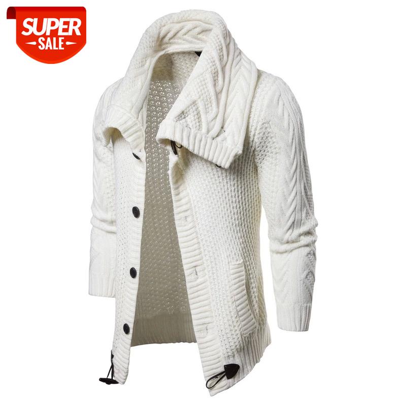 2020 Winter High Collar Men Cardigan Casual Solid Color Single Breasted Slim Sweater Men Thick Warm High Quality Sweater #zk7D, White;black
2020 Winter High Collar Men Cardigan Casual Solid Color Single Breasted Slim Sweater Men Thick Warm High Quality Sweater #zk7D, White;black